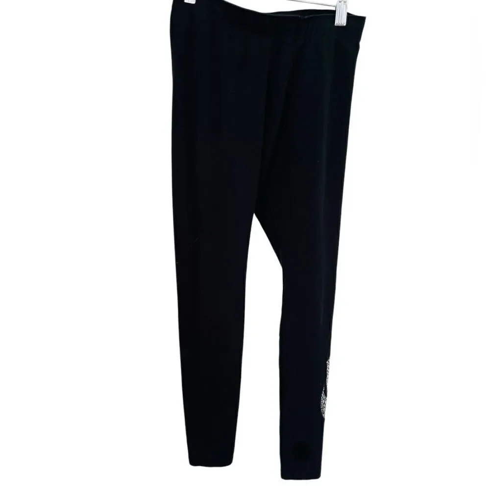 NIKE black and silver Leg-A-See GX1 Foil Legging size S.